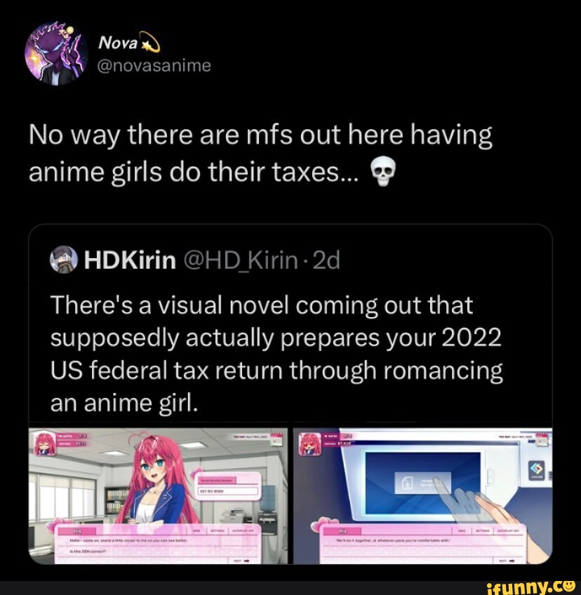 anime tax filing Meme Generator - Imgflip