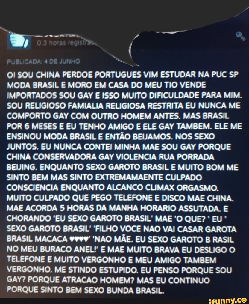 OI SOU CHINA PERDOE PORTUGUES VIM ESTUDAR NA PUC SP MODA BRASIL E MORO EM  CASA