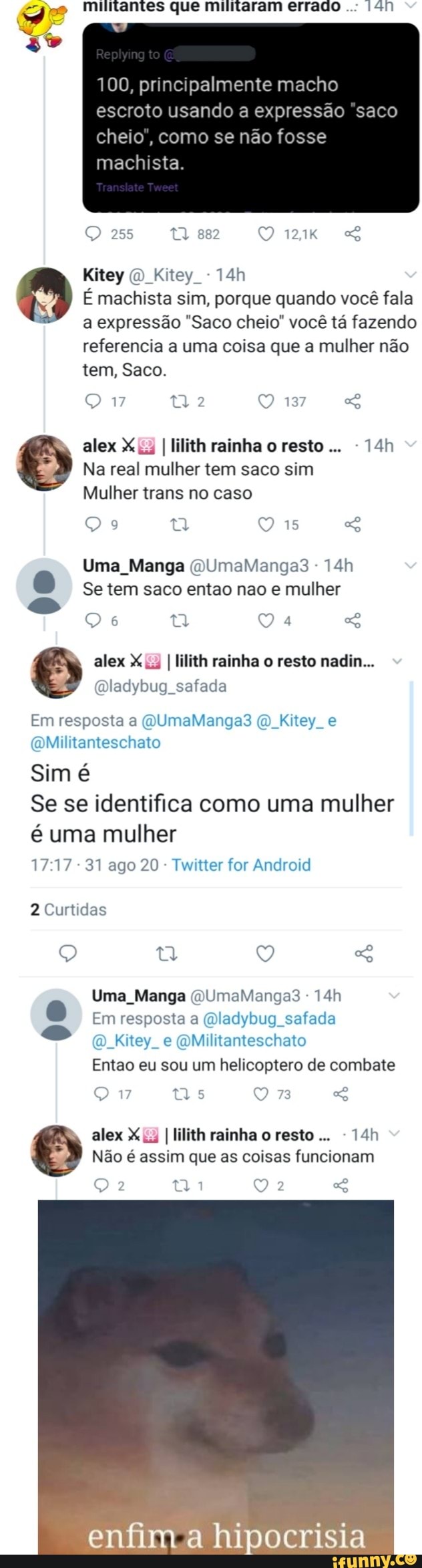 militantes que militaram errado on X:  / X