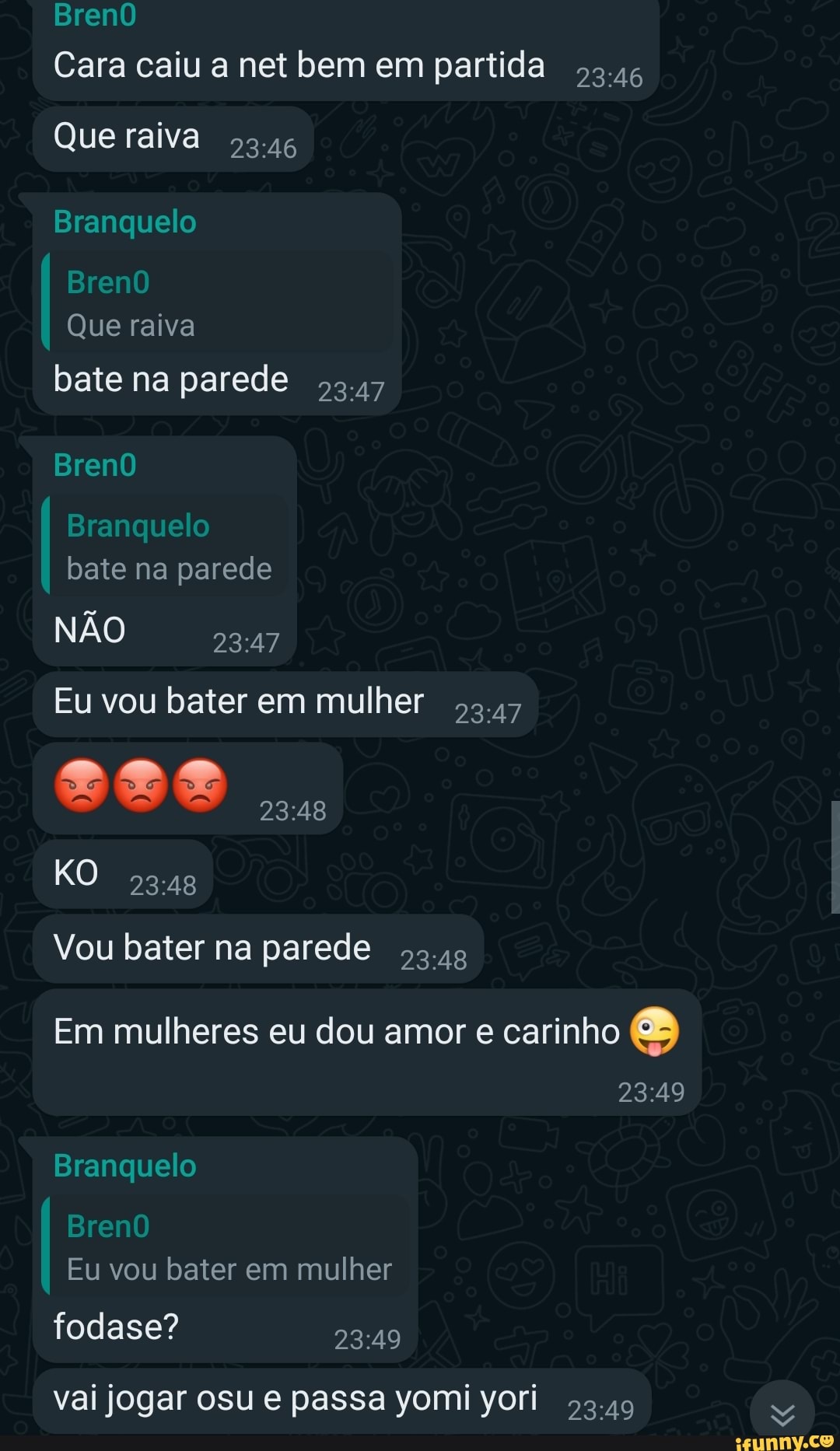 Bren0O Cara caiu a net bem em partida Que raiva 55.46 Branquelo BrenO Que  raiva bate