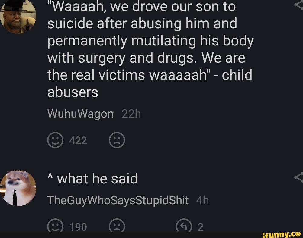 Waaaah We Drove Our Son To Suicide After Abusing Him And Permanently