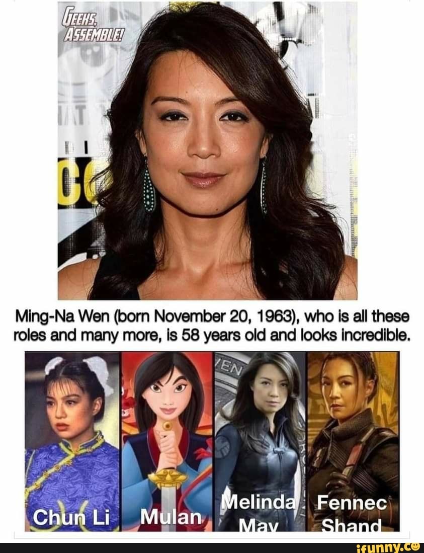Ming-Na Wen (born November 20, 1963), who is all these roles and many