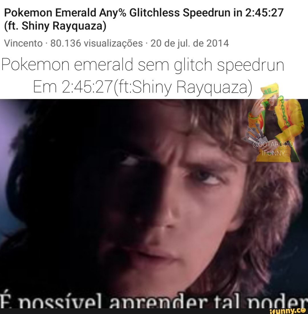 Pokemon Emerald Any% Glitchless Speedrun in 2:45:27 (ft. Shiny Rayquaza) 