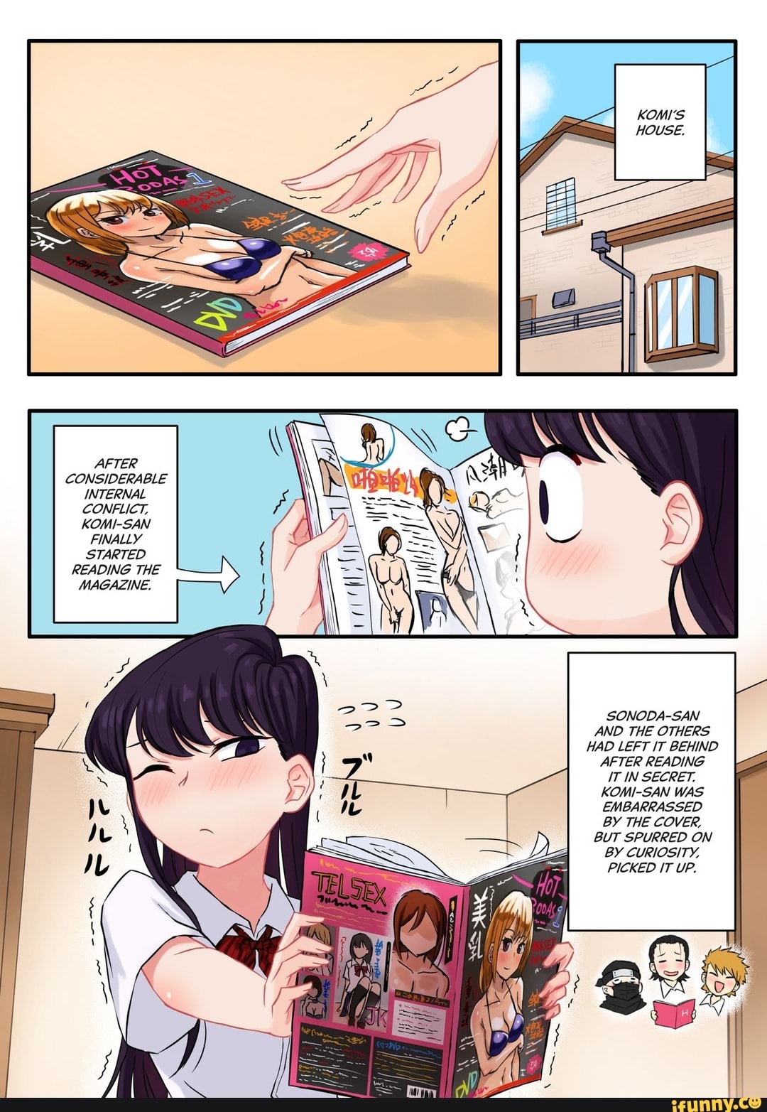 Self-Insert Rights Advocate — Komi-San redraw of this manga panel!