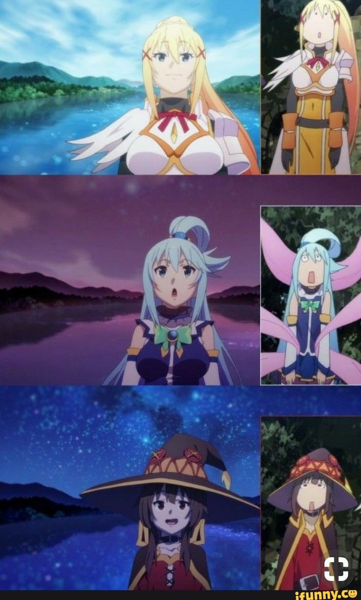 Kazuma x Aqua  Aqua konosuba, Anime, Anime memes funny