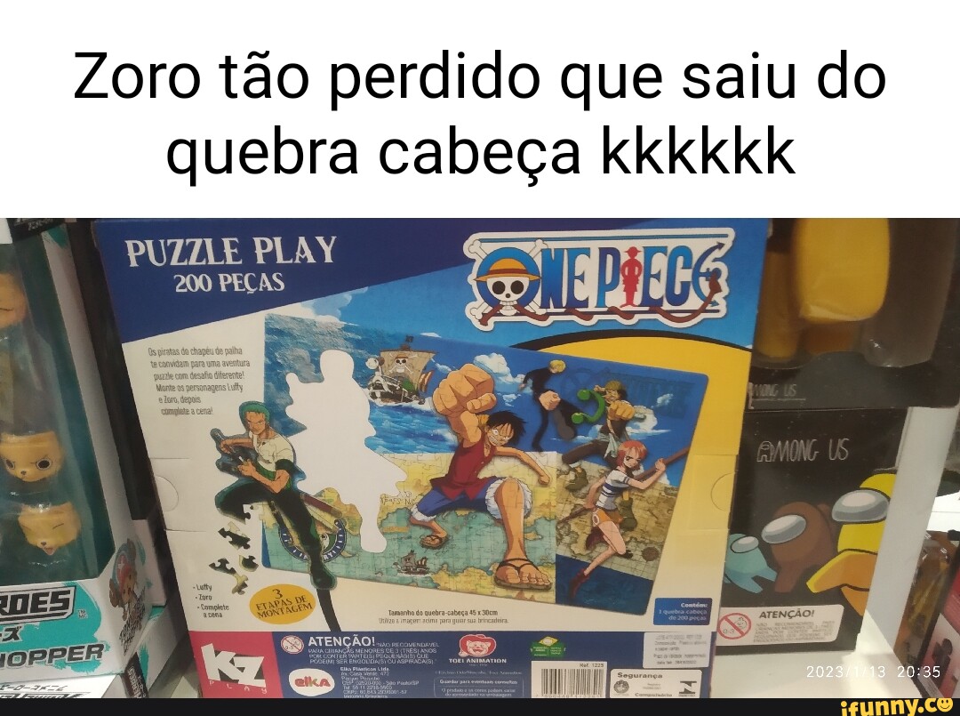 Quebra-cabeça Play One Piece 200 Peças - Elka