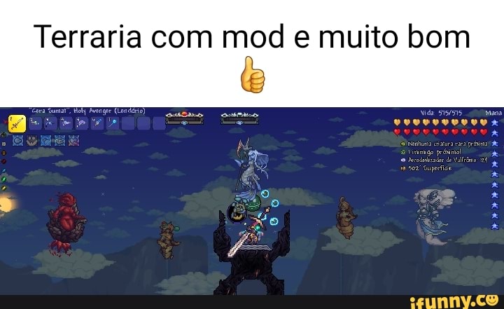 TERRARIA FAZENDO REFERÊNCIAS A TRADUÇÃO: SIM, OURO É MAIS RESISTENTE QUE  FERRO. OQUE ESTÃO ENSINANDO AOS HUMANOS HOJE EM DIA? - iFunny Brazil