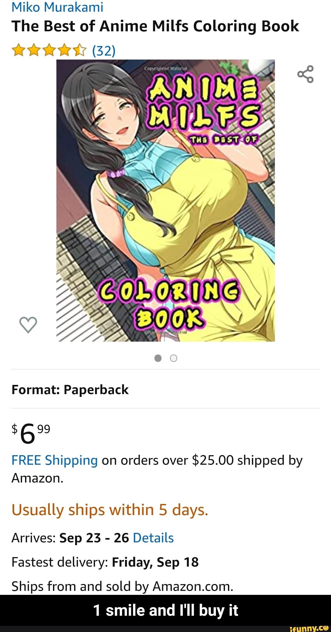 Mike Murakami The Best of Anime Milfs Coloring Book (32) Format: Paperback  99 FREE Shipping on