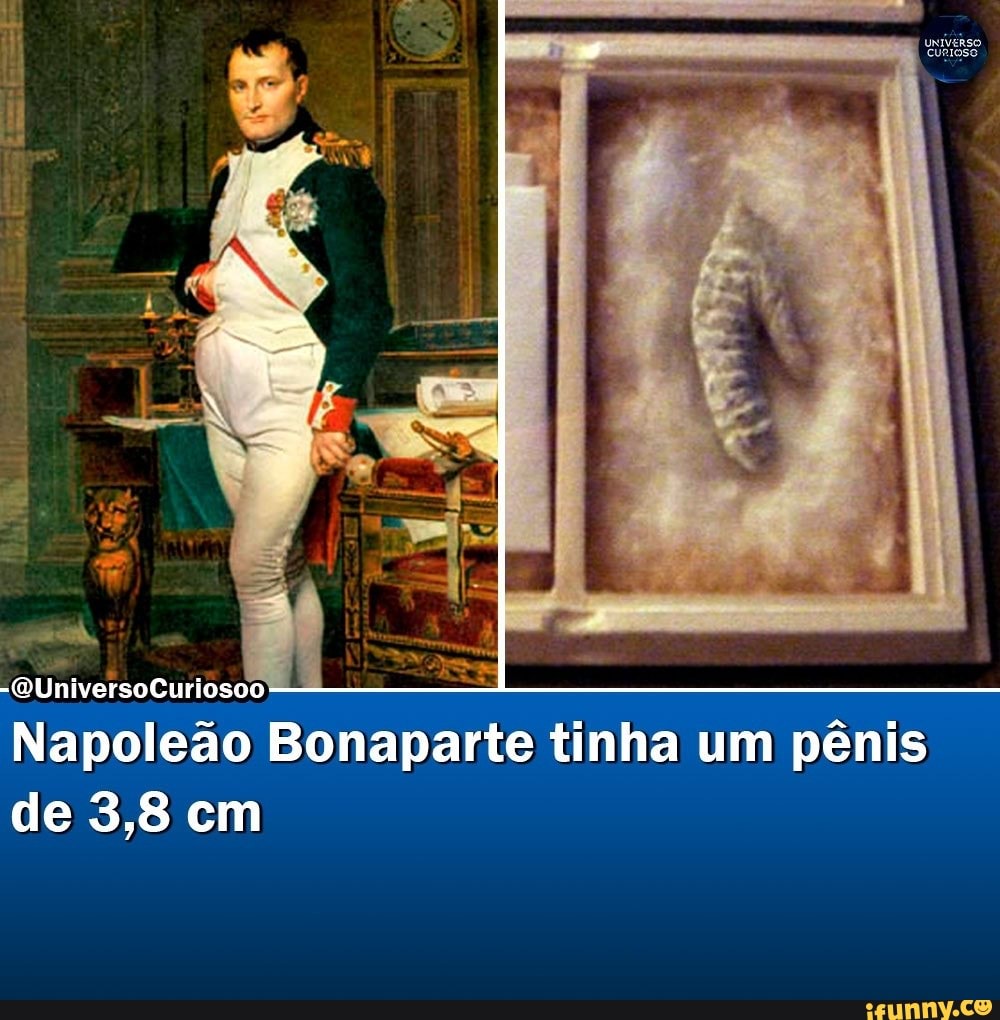 QUniversoCuriosoo Napoleão Bonaparte tinha um pênis de 3,8 cm - iFunny  Brazil