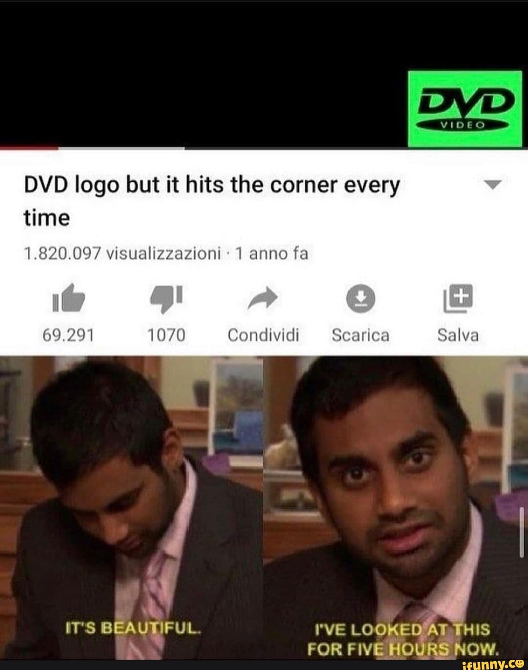 DVD logo hits corner, but it's real life 