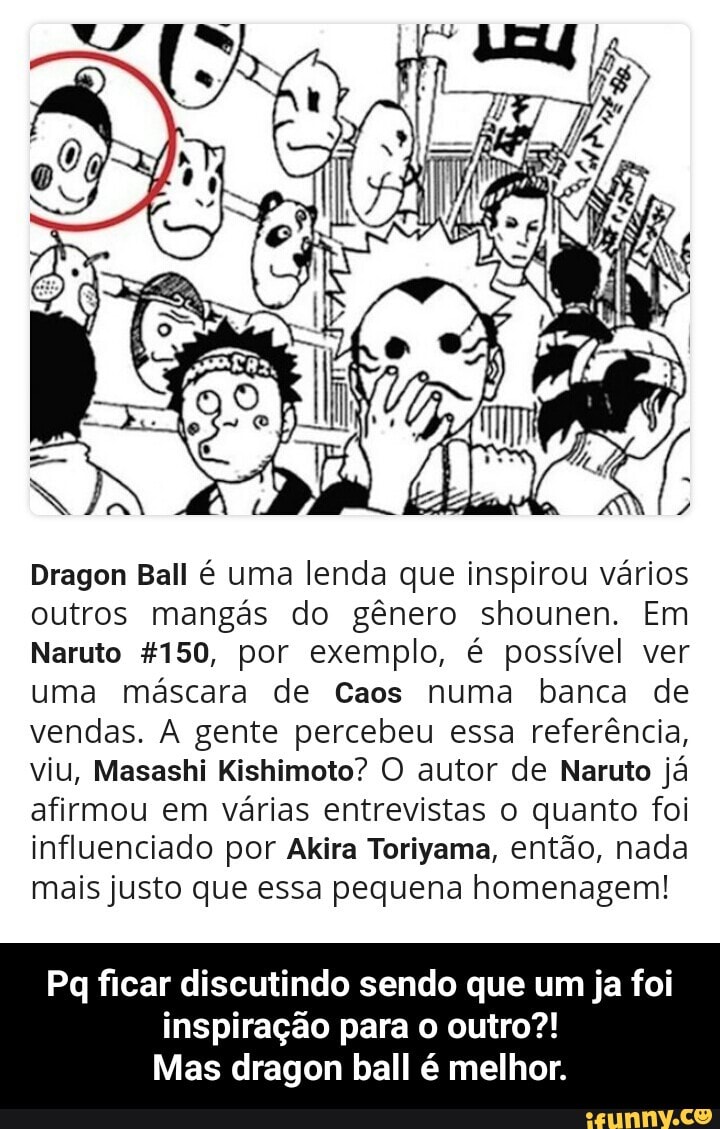 As referências de Dragon Ball em Naruto
