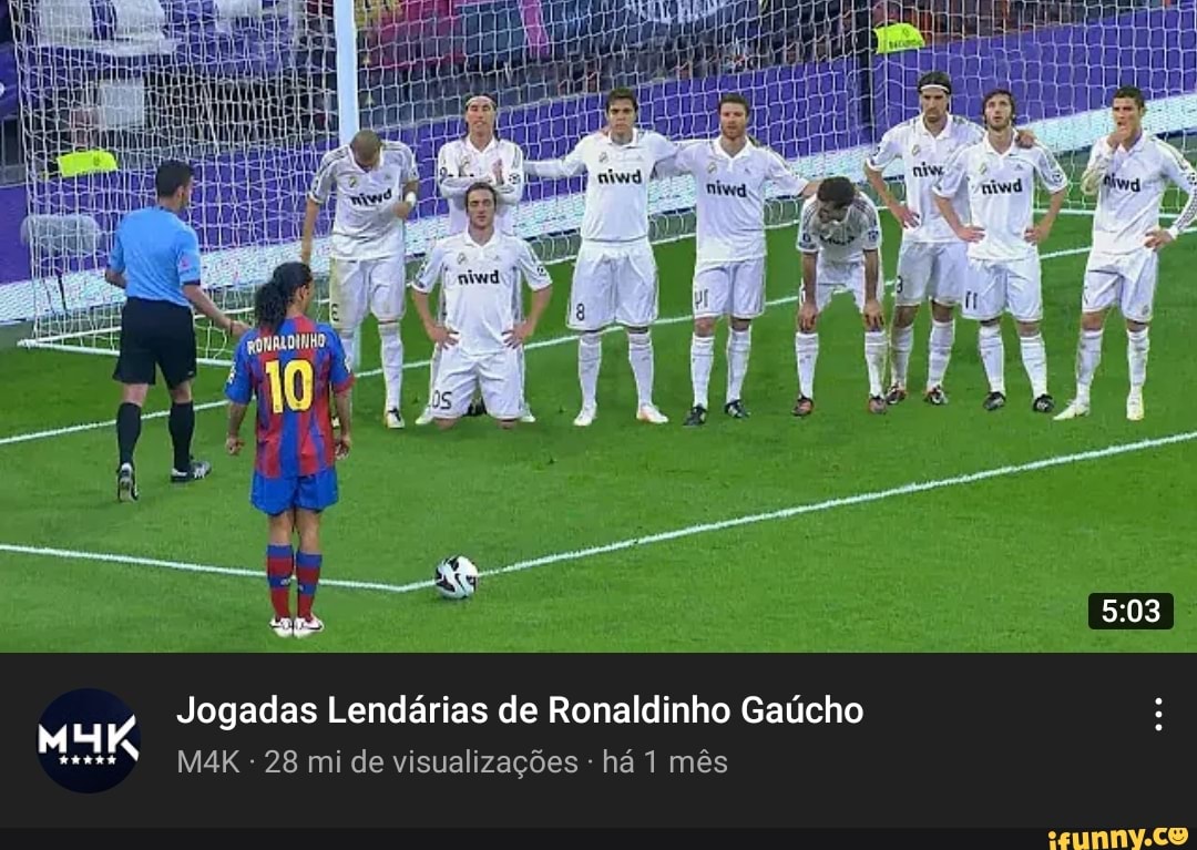 Jogadas Lendárias de Ronaldinho Gaúcho 28 mi de visualizações há 1