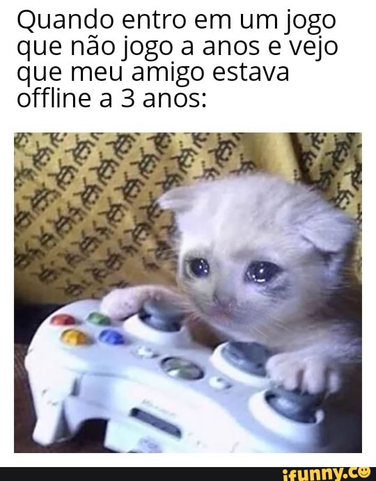 Quando seu amigo de jogatina que estava offline por 7 anos volta a ficar  online novamente! - iFunny Brazil