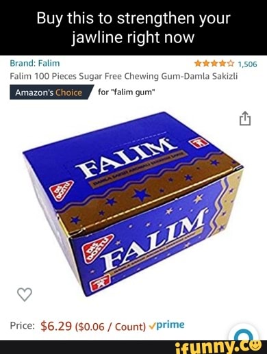  Falim 100 Pieces Sugar Free Chewing Gum-Damla Sakizli