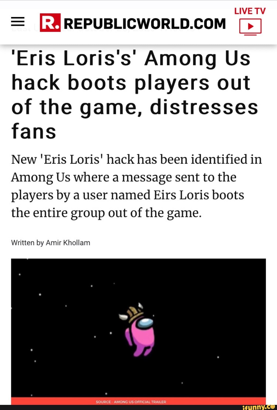 Who Is Eris Loris in 'Among Us'? An Explanation of the Hacker