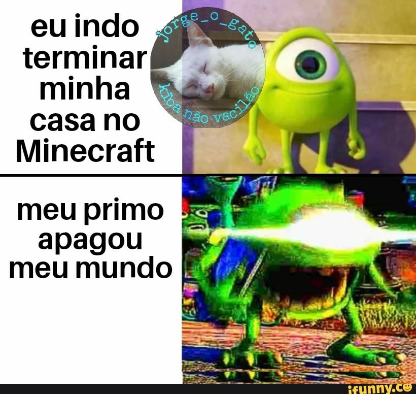 A casa do meu primo parece uma casa do minecraft - iFunny Brazil