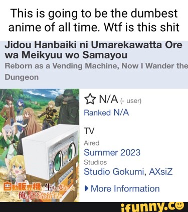 Jidou Hanbaiki ni Umarekawatta Ore wa Meikyuu wo Samayou Todos os Episódios  Online » Anime TV Online