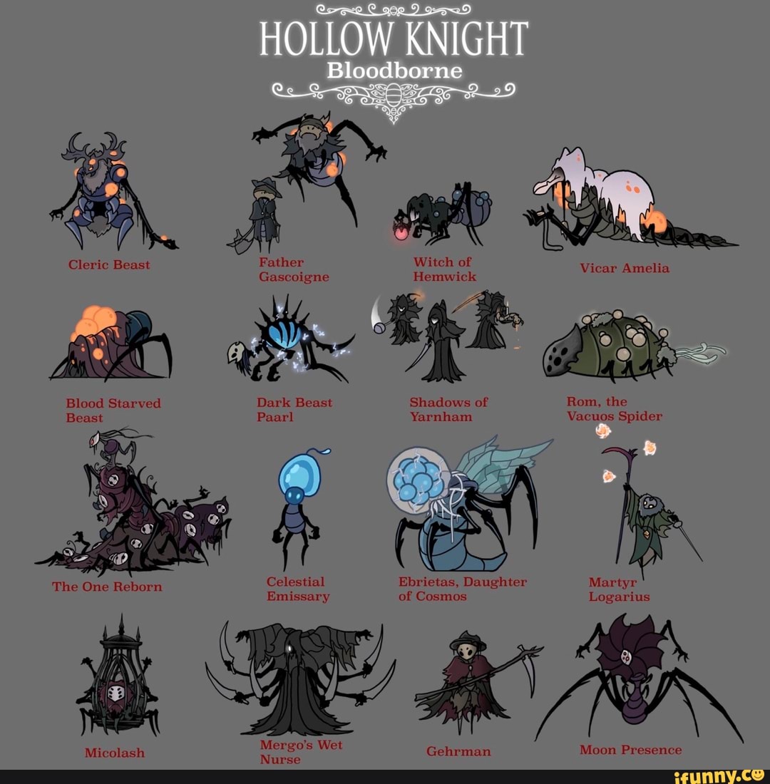 HOLLOW KNIGHT Witch of Vicar Amelia Gascoigne Hemwick Blood Starved Dark  Beast Shadows of Rom, the