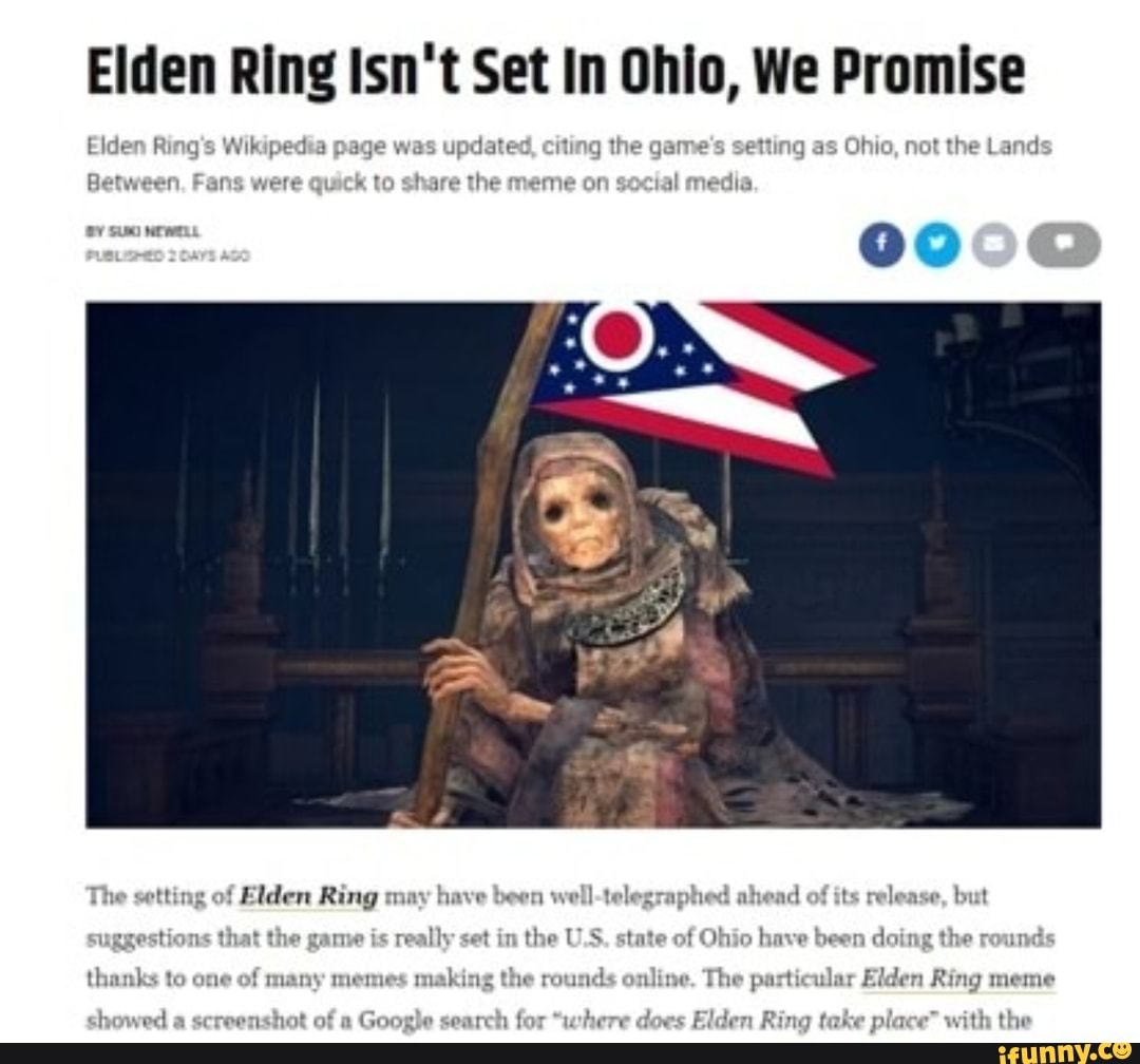 Where Does Elden Ring REALLY Take Place? (No, It's Not Ohio