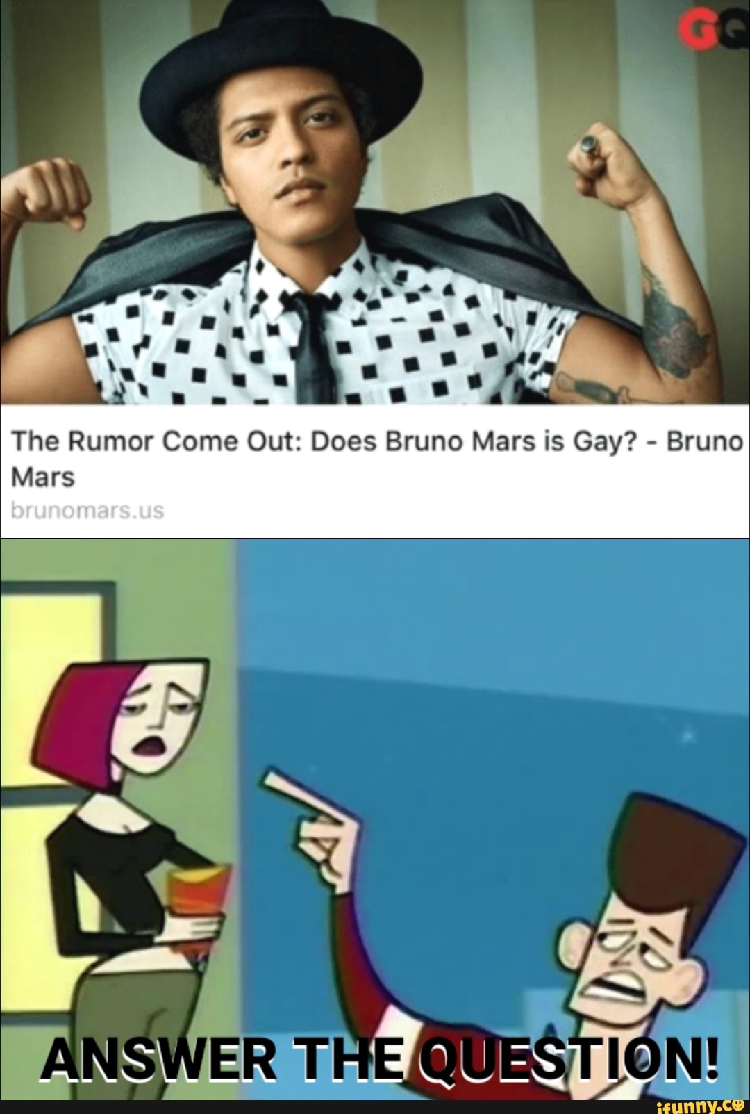 The Rumor Come Out: Does Bruno Mars is Gay? - Bruno Mars Al ANSWER  TREQUESTION - iFunny Brazil