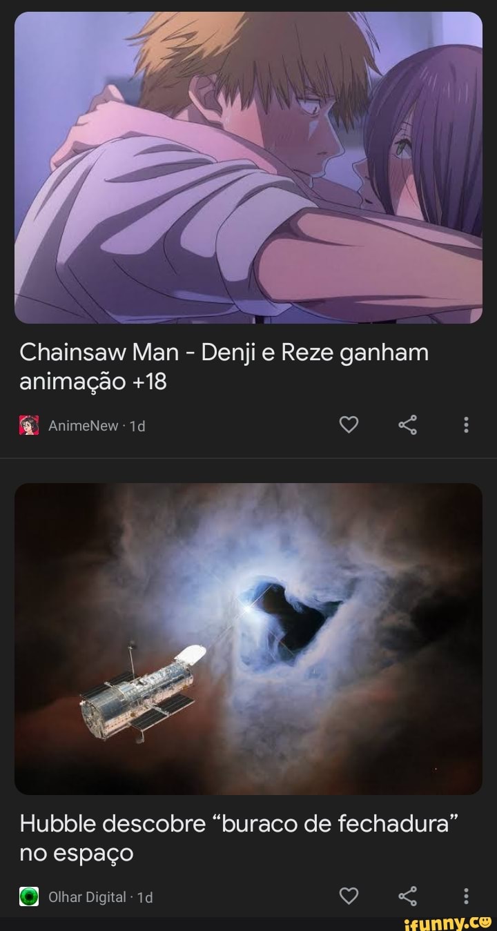 Chainsaw Man - Denji e Reze ganham animação +18 - AnimeNew