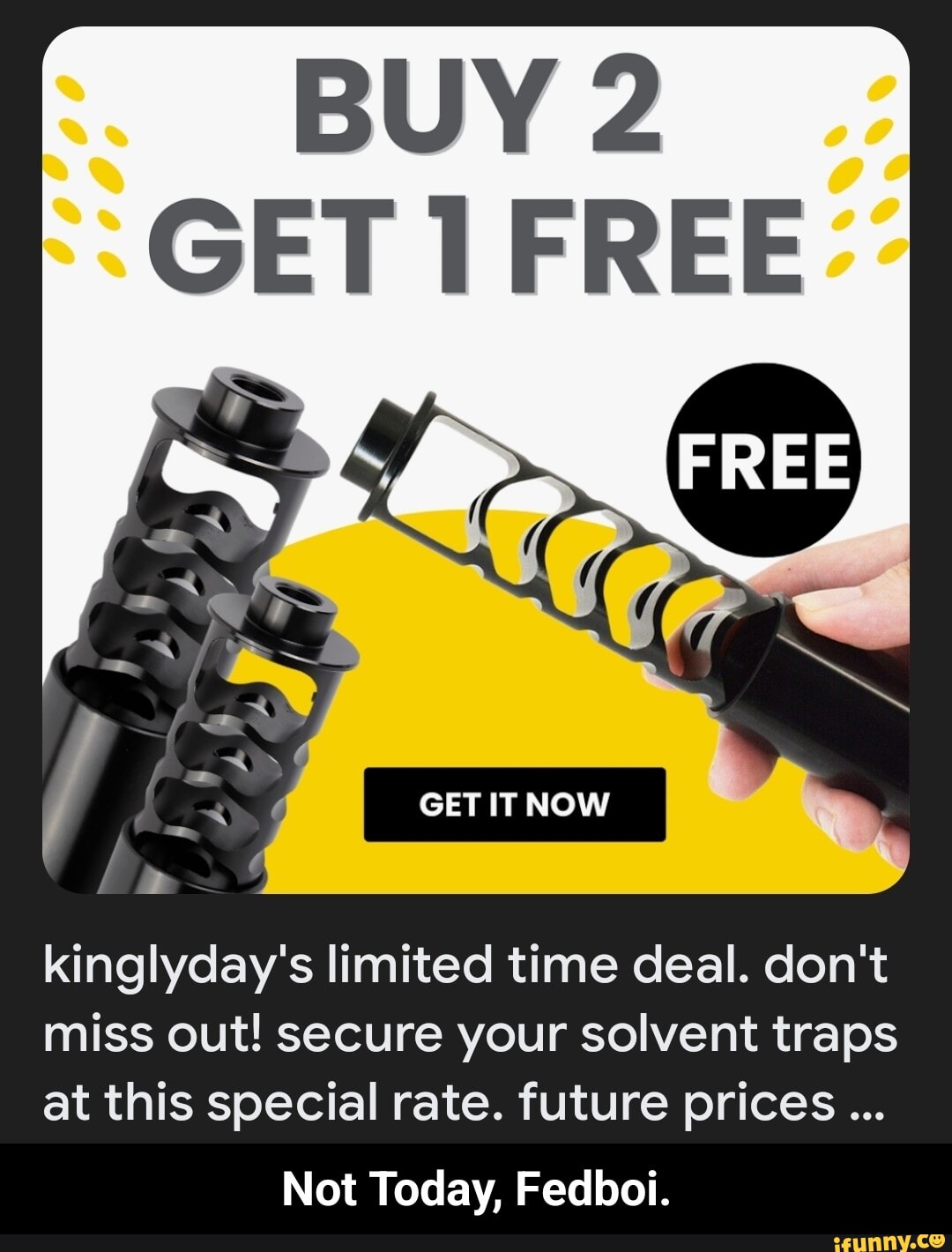 BUY 2 GET I FREE GET IT NOW kinglyday's limited time deal. don't