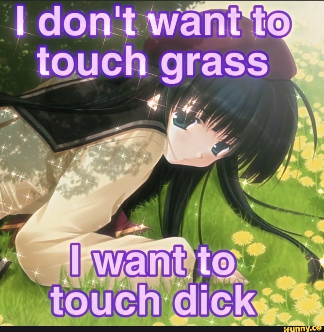 When people tell you to touch grass #meme #anime #funny #gotouchsomegr