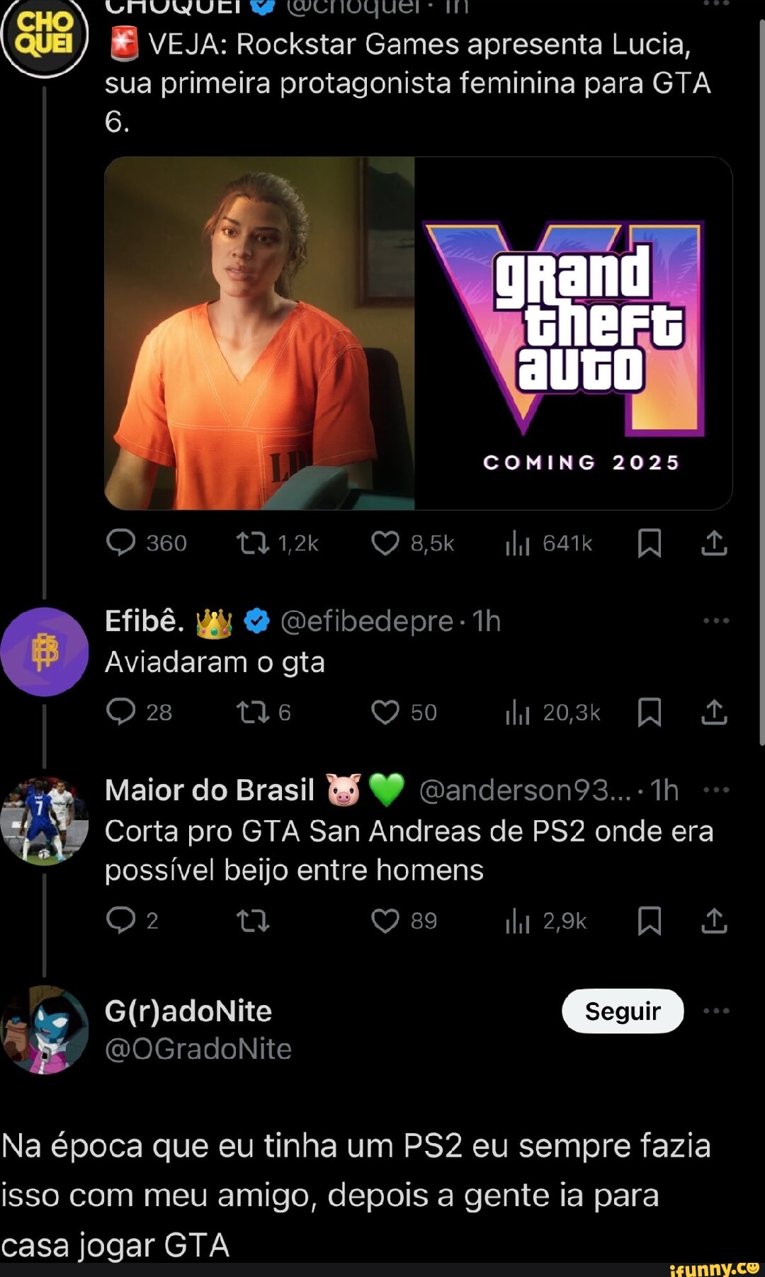 GTA teve 4 protagonistas mulheres antes de Lucia em GTA 6, confira