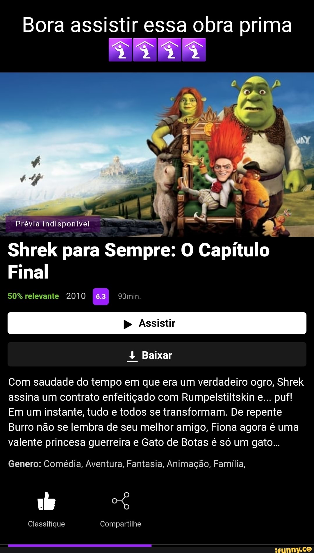 Shrek (quase) para sempre