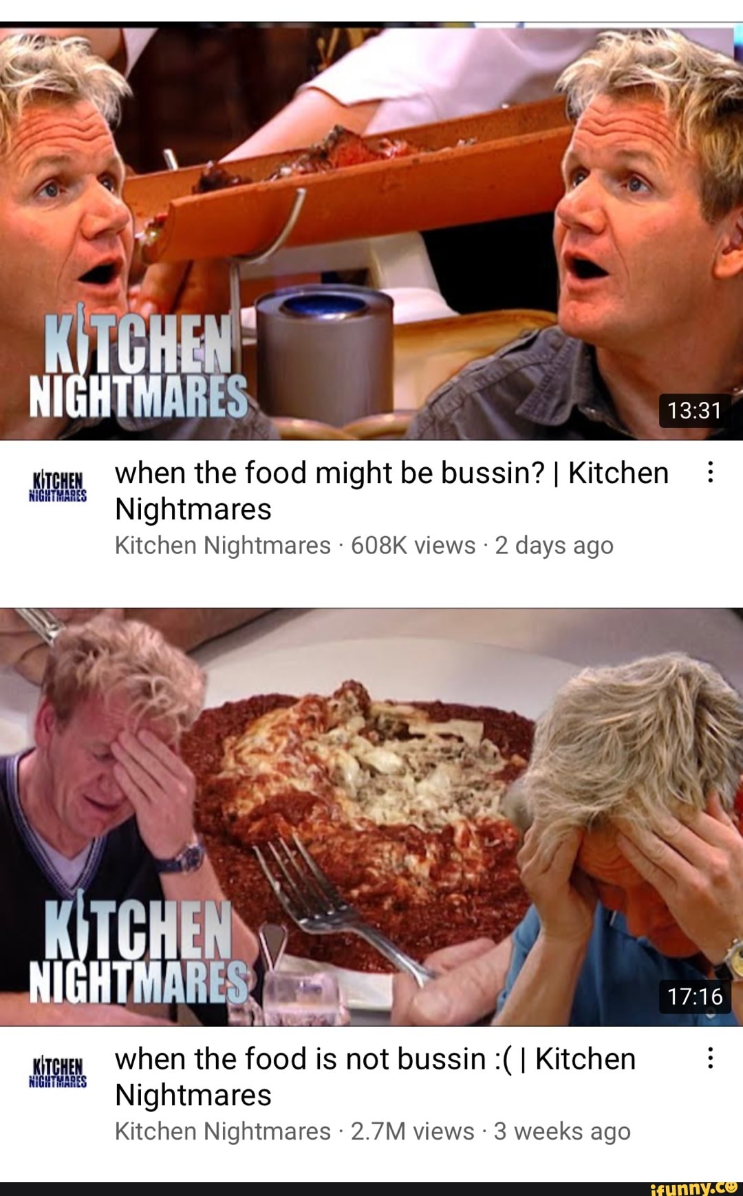 I was on Kitchen Nightmares 