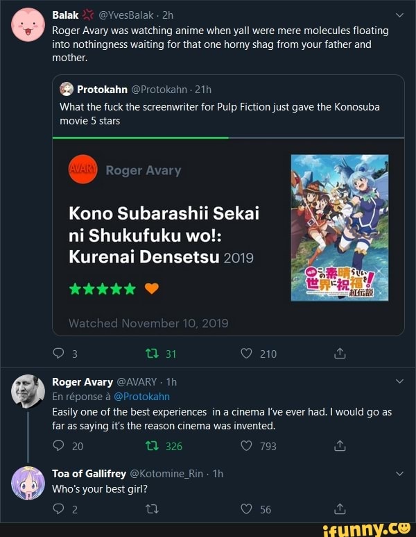 Filme anime de KonoSuba em 2019