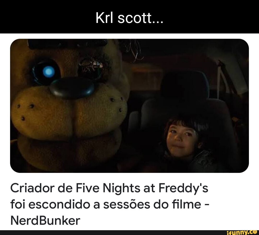 Filme de Five Nights at Freddy's ganha primeira foto e data - NerdBunker
