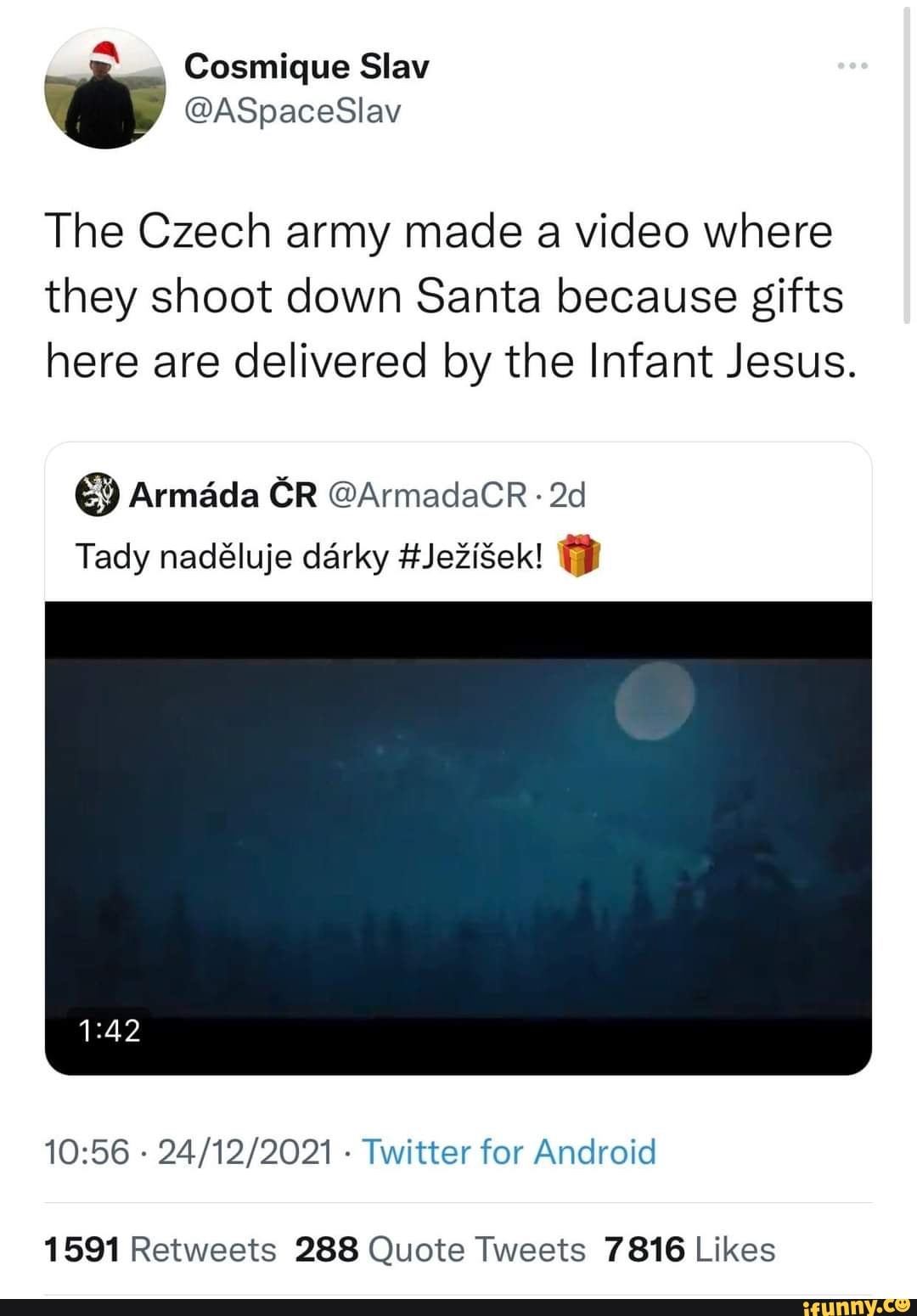 Cosmique Slav wy ASpaceSlav The Czech army made a video where