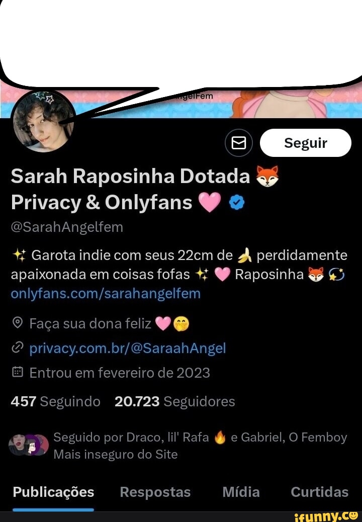 Sarah Raposinha Dotada Privacy & Onlyfans q QSarahAngelfem Garota indie