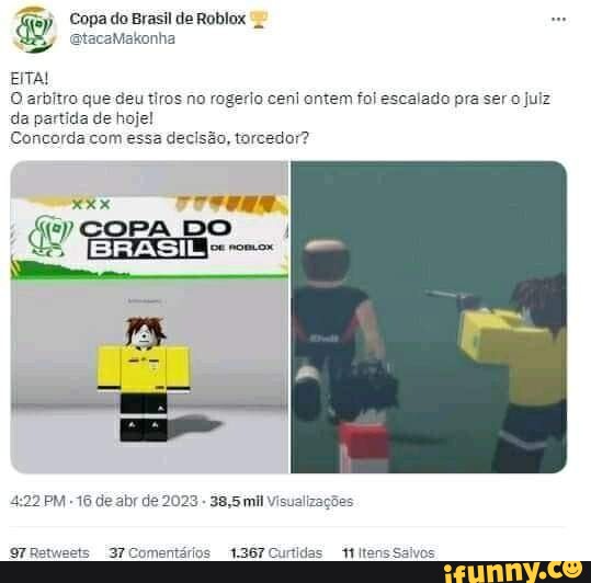 Chaveamento da copa brasil no roboox #roblox #futebolmeme