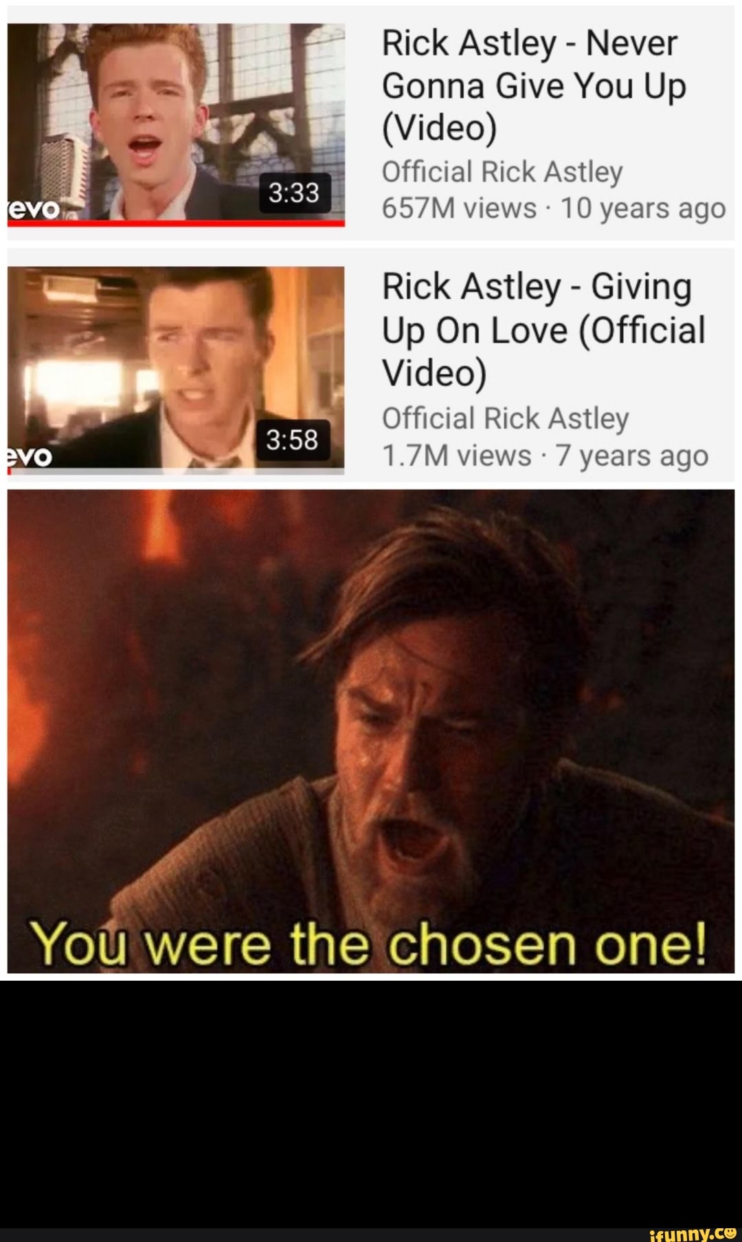 Rick Astley Never Gonna Give You Up (Video) Official Rick Astley 657M views  10 years ago