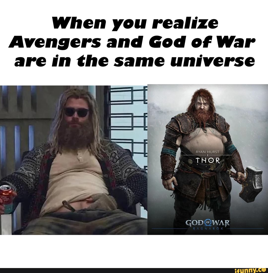 RYAN HURS THOR, GOD WAR - iFunny Brazil