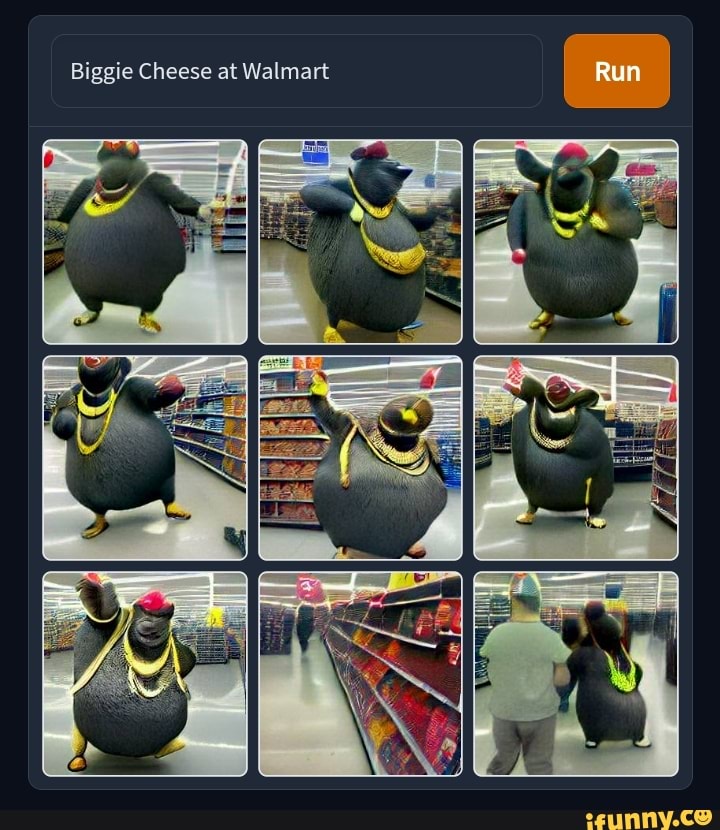 Biggie Cheese at Walmart Run - iFunny Brazil