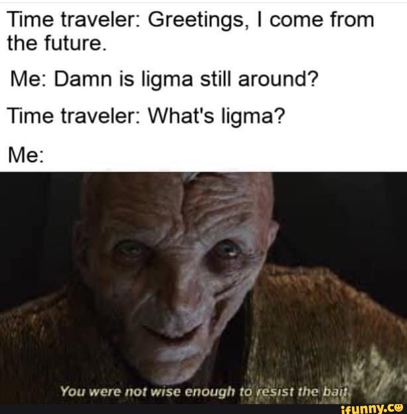 A description - THIS MEME IS FROM THE FUTURE Ligma Balls Follow WOT 2018  Joined Ma' Not followed by anyone you're following - iFunny Brazil