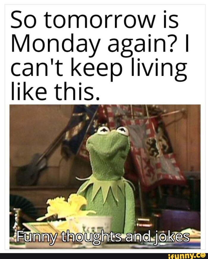 It's Monday AGAIN?! The hits just meep on coming.