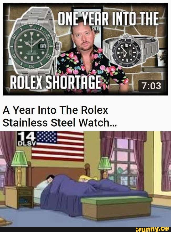 Stainless steel rolex on sale shortage