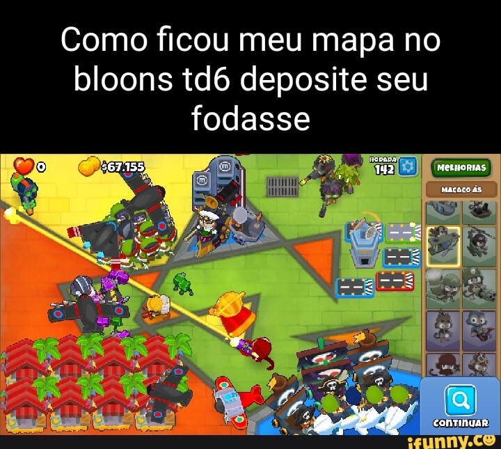 MACACO APÓS VER UM PLAYER DE BLOONS TD (ELE val CMC ESTOVRAR BALÃO) -  iFunny Brazil