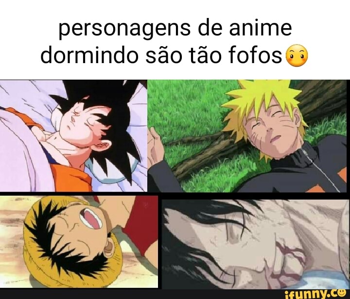 Personagens de anime dormindo são tão fofos - iFunny Brazil