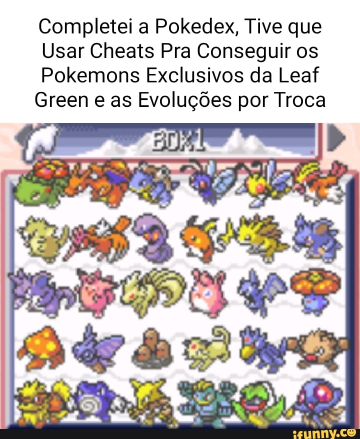 Pokemons exclusivos em cada versão