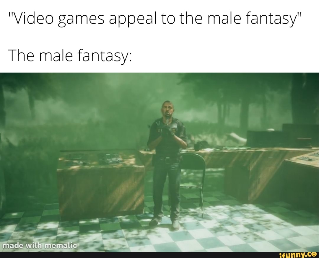 Video games appeal to the male fantasy