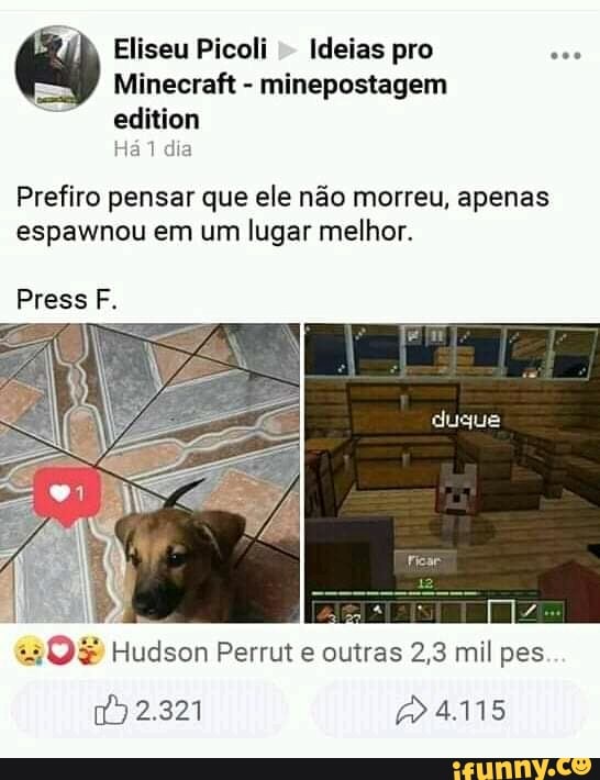 Ideias pro Minecraft - minepostagem edition