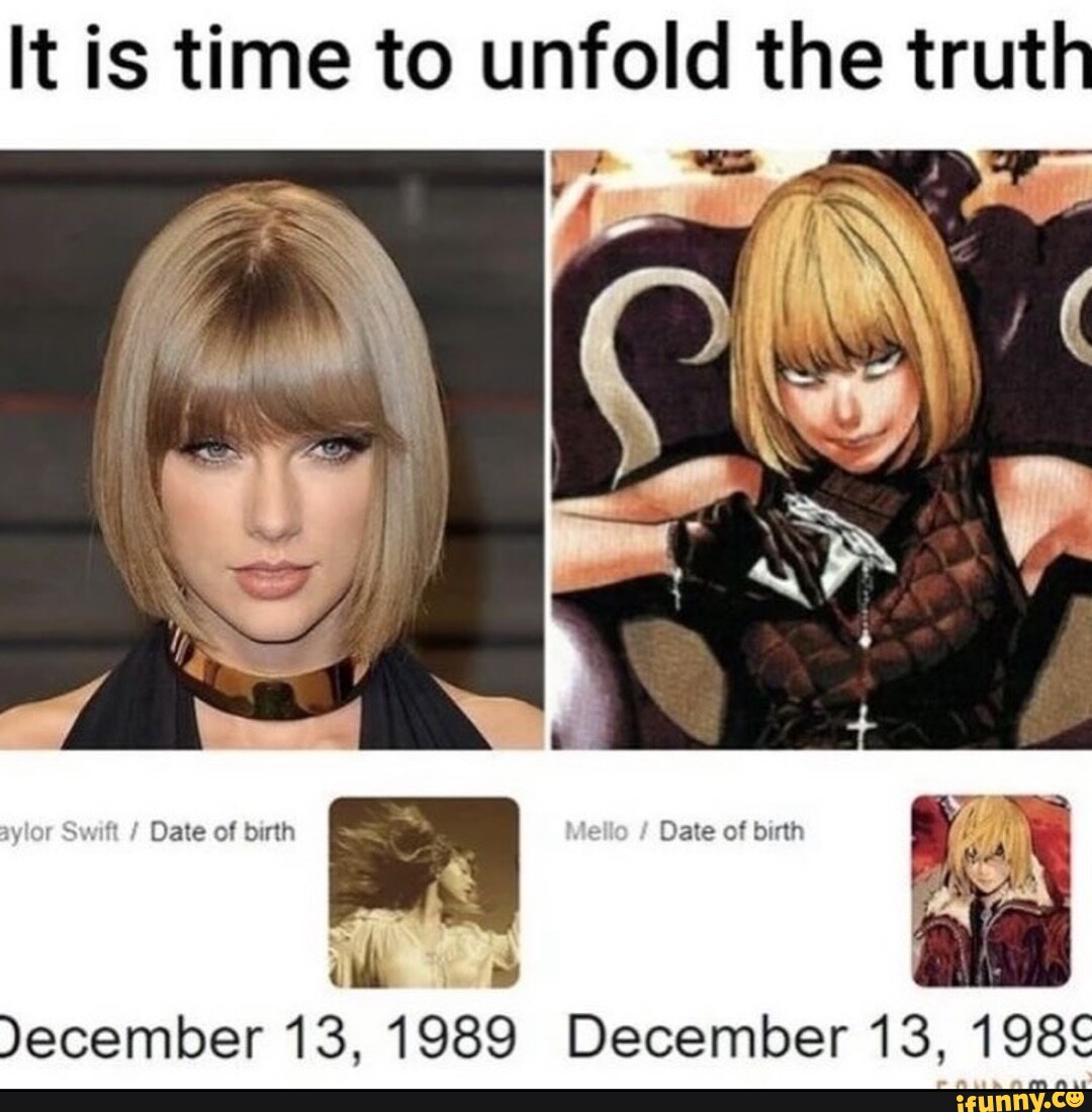 It is time to unfold the truth r Swift Date of birth Date of