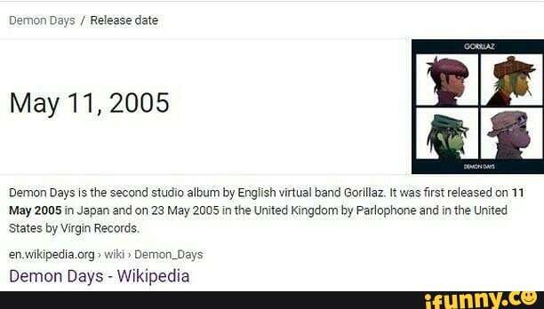 Demon Days - Wikipedia