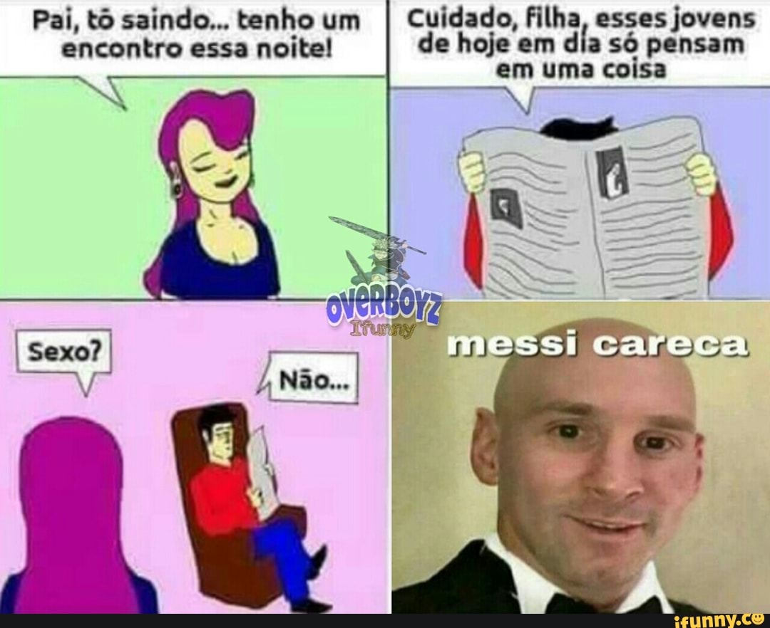 Messi careca passando na sua tela, se ignorar vai morrer de hemorroida ou  de muita pica no cu. - iFunny Brazil