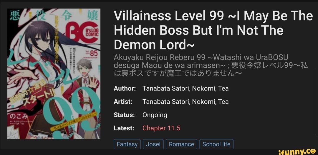 Villainess Level 99: I May Be the Hidden Boss but I'm Not the